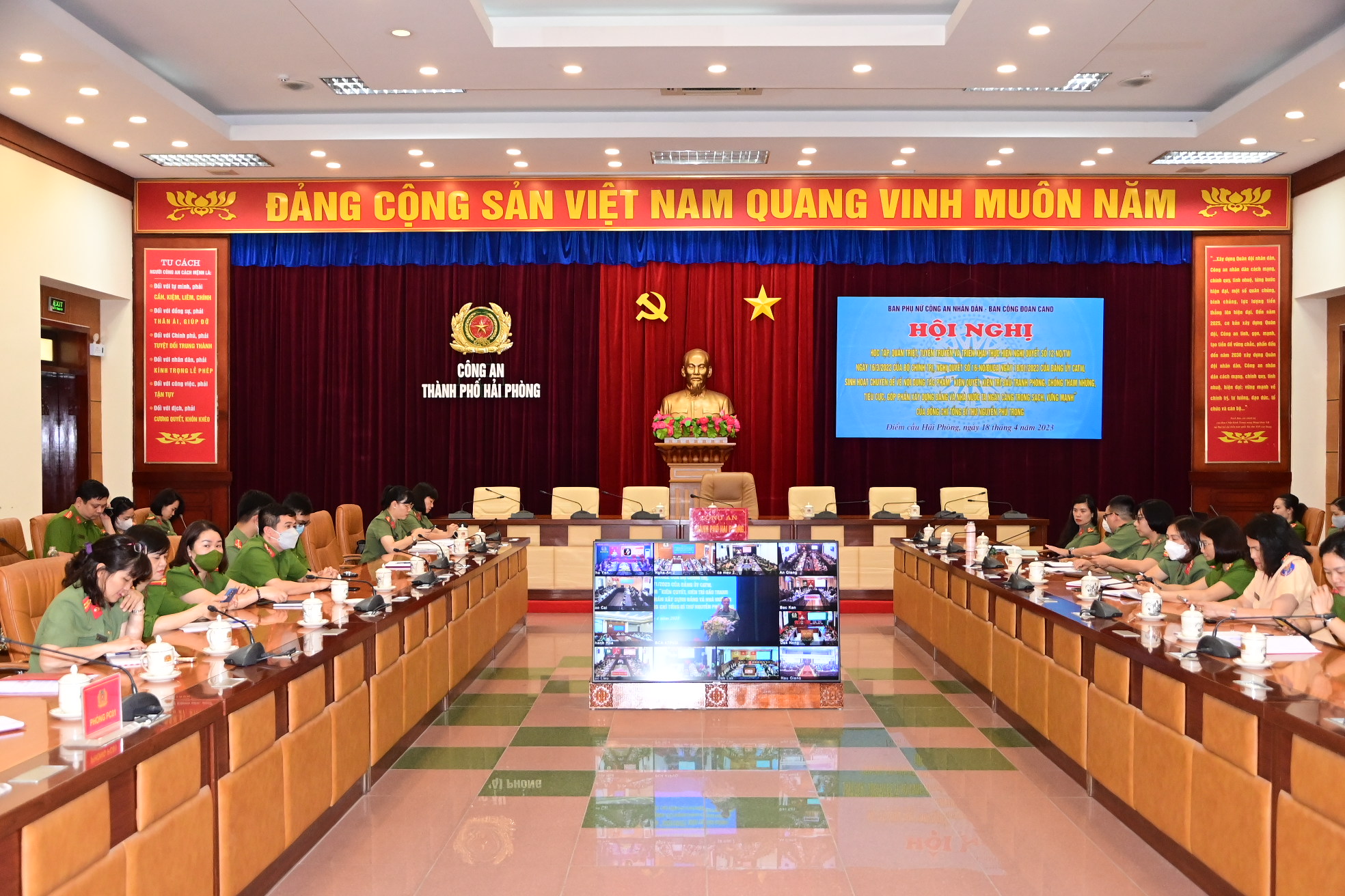 Ban Phụ nữ và Công đoàn CAND: Triển khai sinh hoạt chuyên đề nội dung tác phẩm của Tổng Bí thư Nguyễn Phú Trọng